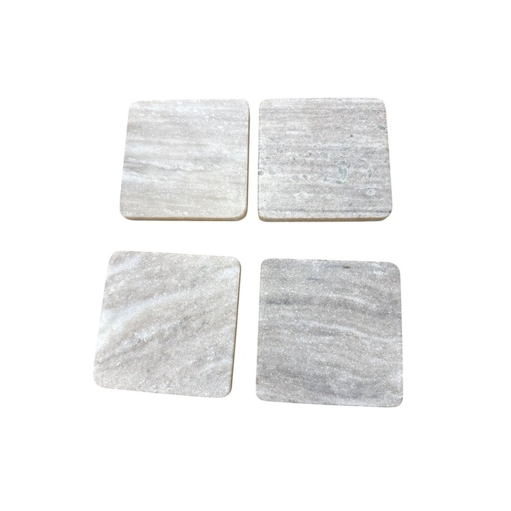 Thirstystone Desert Marble Single Square Coaster grey 4"x4" Stoneware Made In In